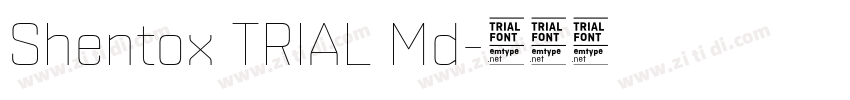 Shentox TRIAL Md字体转换 Shentox TRIAL Md字体转换